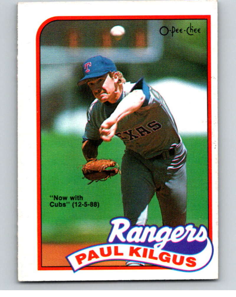 1989 O-Pee-Chee Baseball #276 Paul Kilgus  Chicago Cubs/Texas Rangers  V95939 Image 1