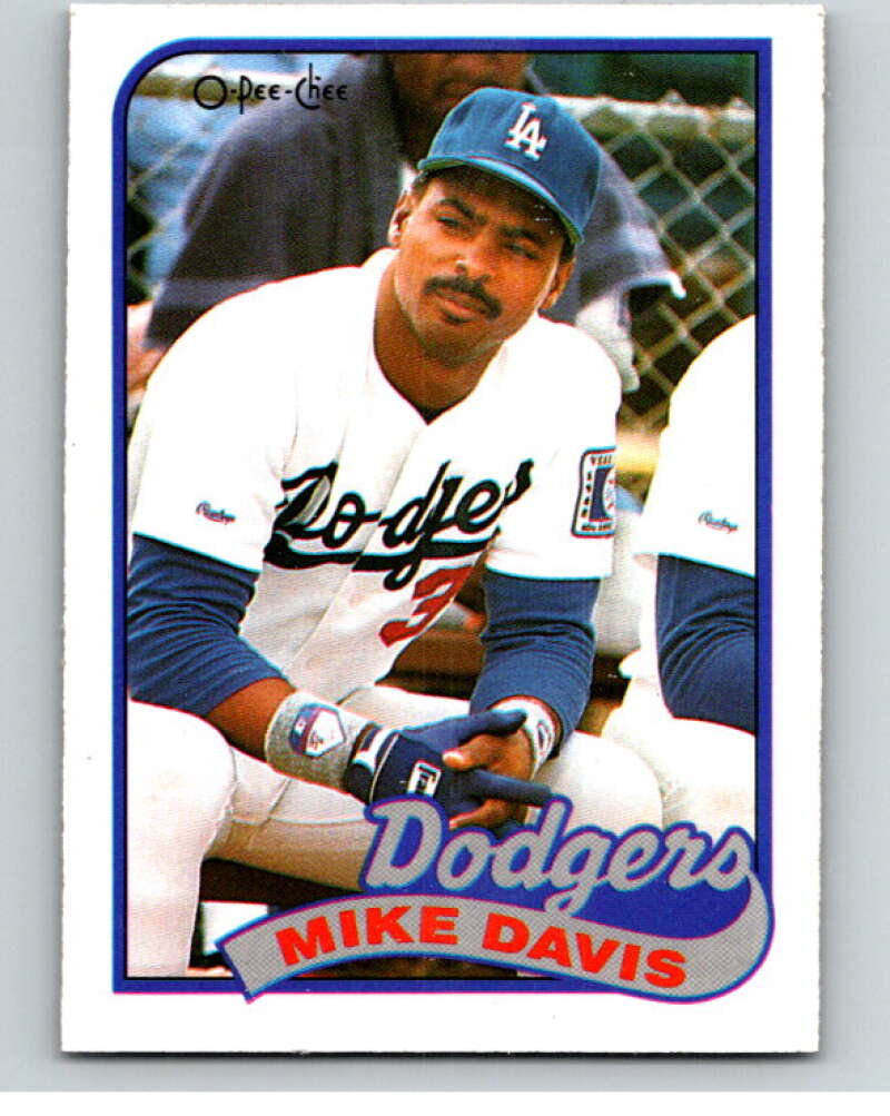 1989 O-Pee-Chee Baseball #277 Mike Davis  Los Angeles Dodgers  V95941 Image 1