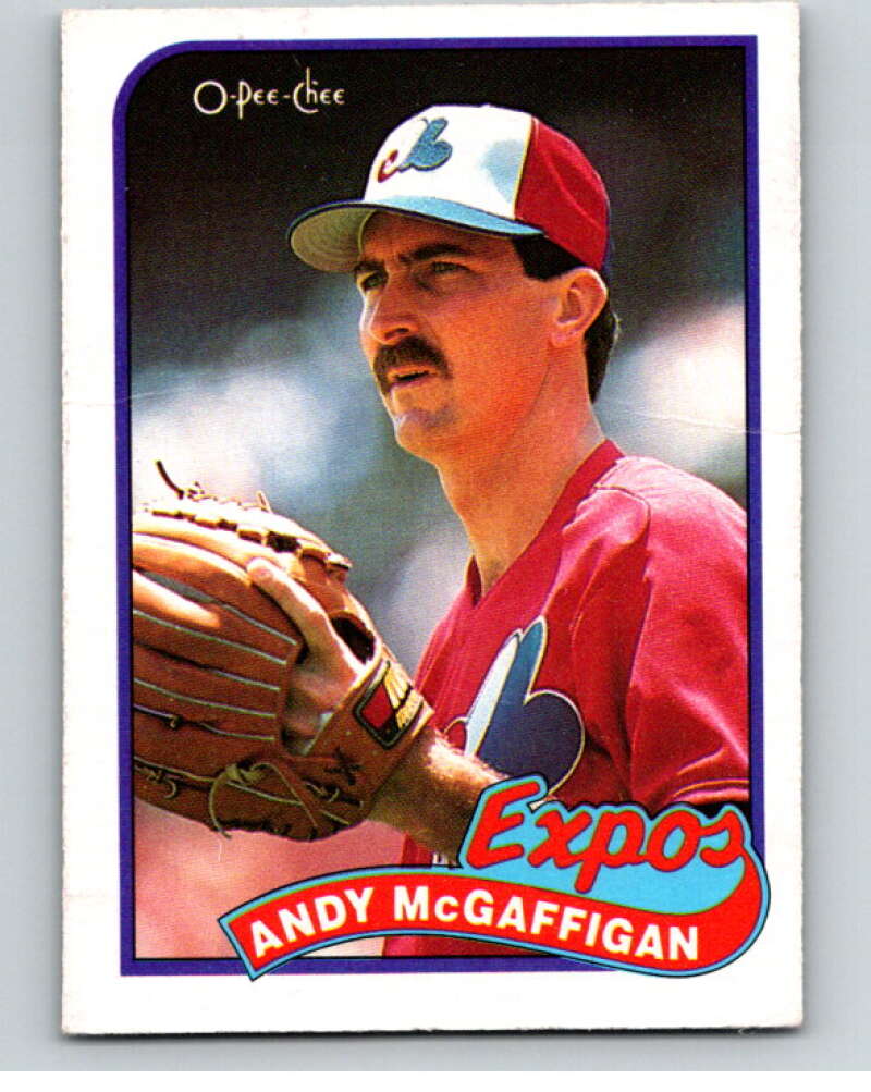 1989 O-Pee-Chee Baseball #278 Andy McGaffigan  Montreal Expos  V95943 Image 1