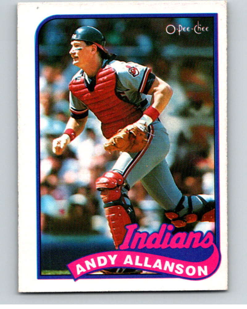 1989 O-Pee-Chee Baseball #283 Andy Allanson  Cleveland Indians  V95952 Image 1