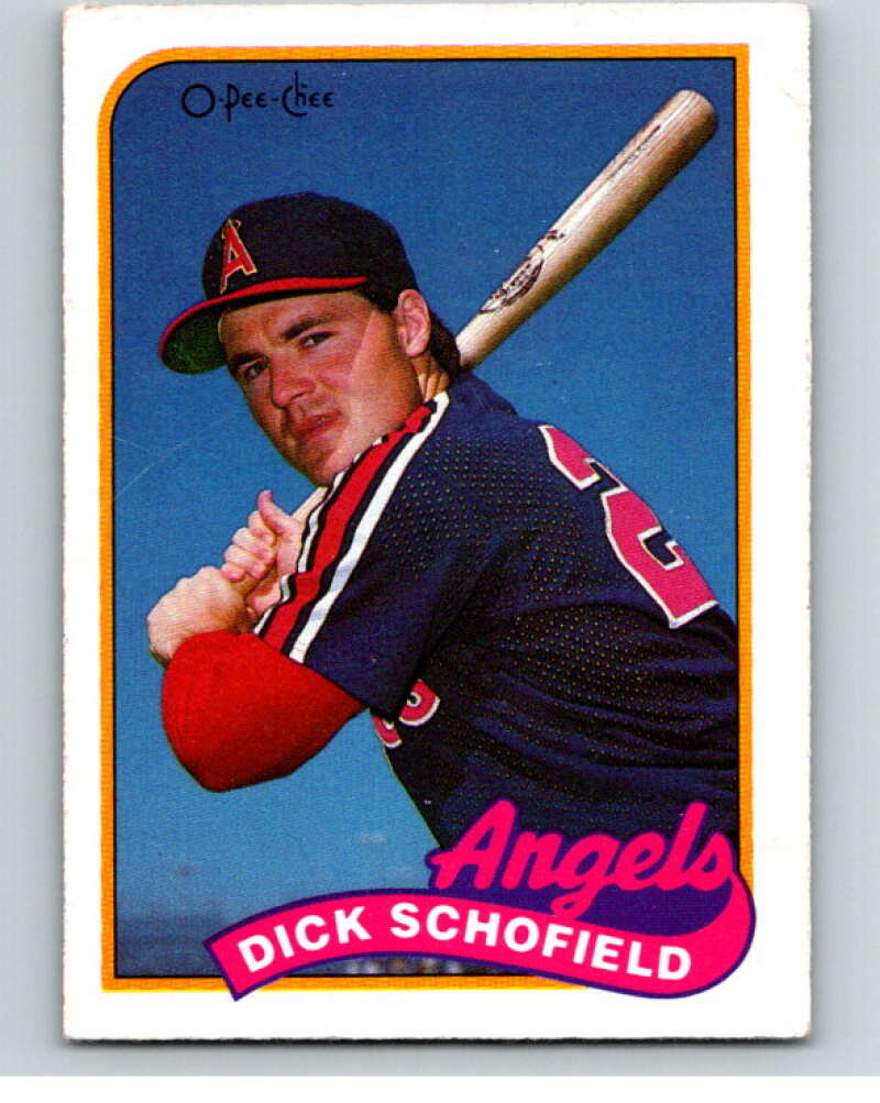 1989 O-Pee-Chee Baseball #286 Dick Schofield  California Angels  V95960 Image 1