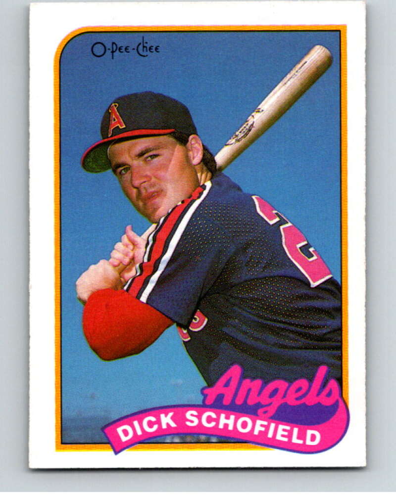 1989 O-Pee-Chee Baseball #286 Dick Schofield  California Angels  V95962 Image 1