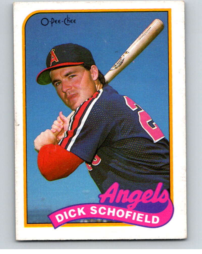 1989 O-Pee-Chee Baseball #286 Dick Schofield  California Angels  V95963 Image 1