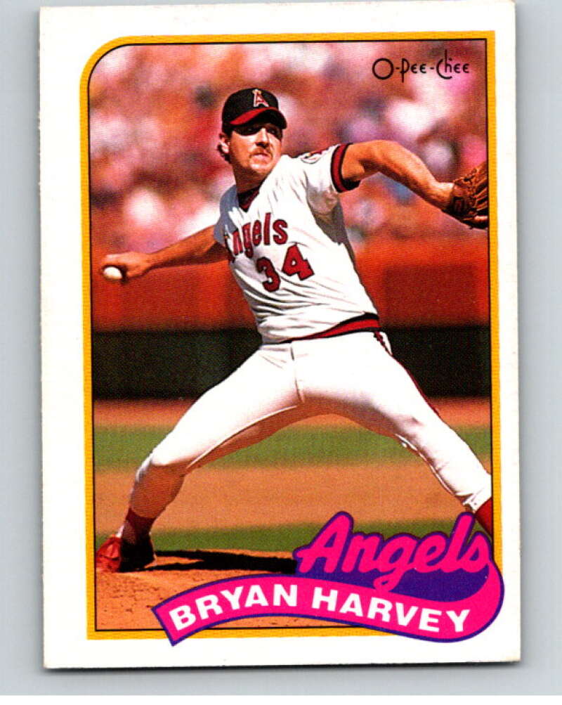 1989 O-Pee-Chee Baseball #287 Bryan Harvey  California Angels  V95969 Image 1