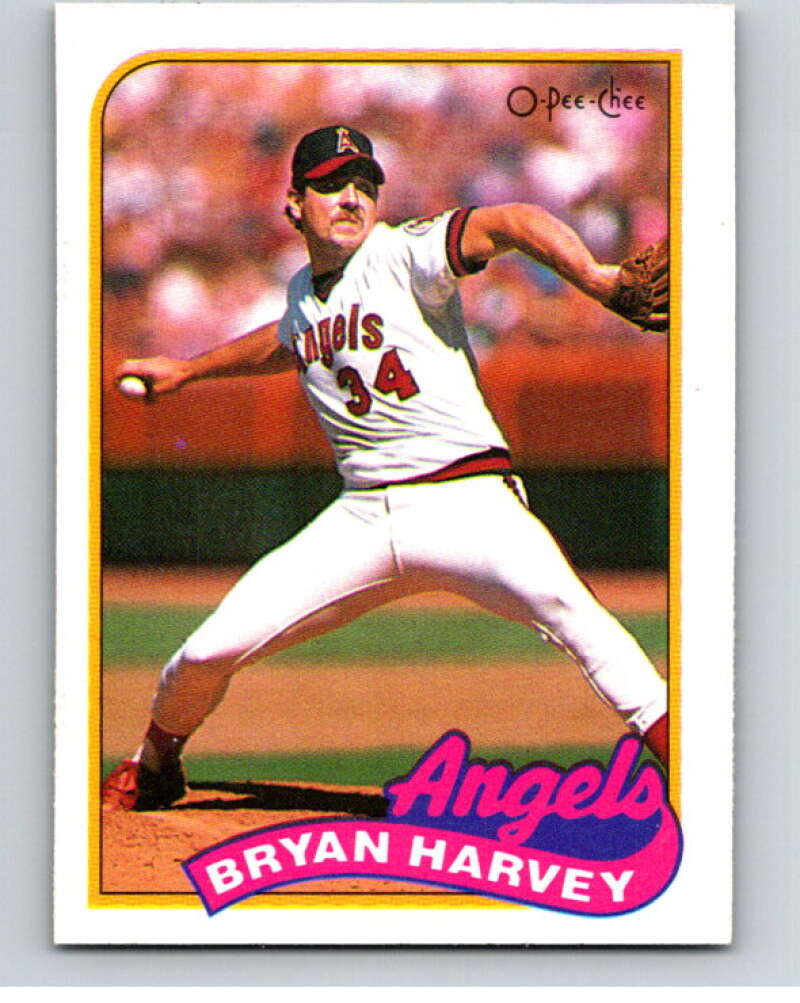 1989 O-Pee-Chee Baseball #287 Bryan Harvey  California Angels  V95970 Image 1