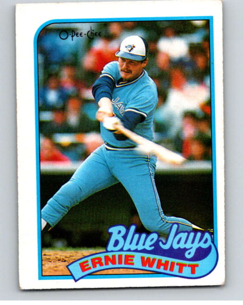 1989 O-Pee-Chee Baseball #289 Ernie Whitt  Toronto Blue Jays  V95973 Image 1