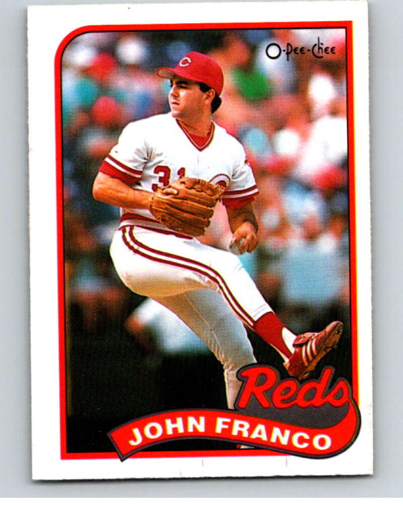 1989 O-Pee-Chee Baseball #290 John Franco  Cincinnati Reds  V95974 Image 1