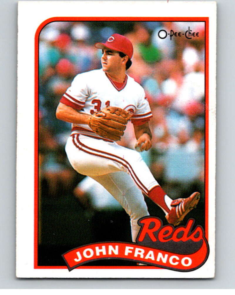 1989 O-Pee-Chee Baseball #290 John Franco  Cincinnati Reds  V95975 Image 1