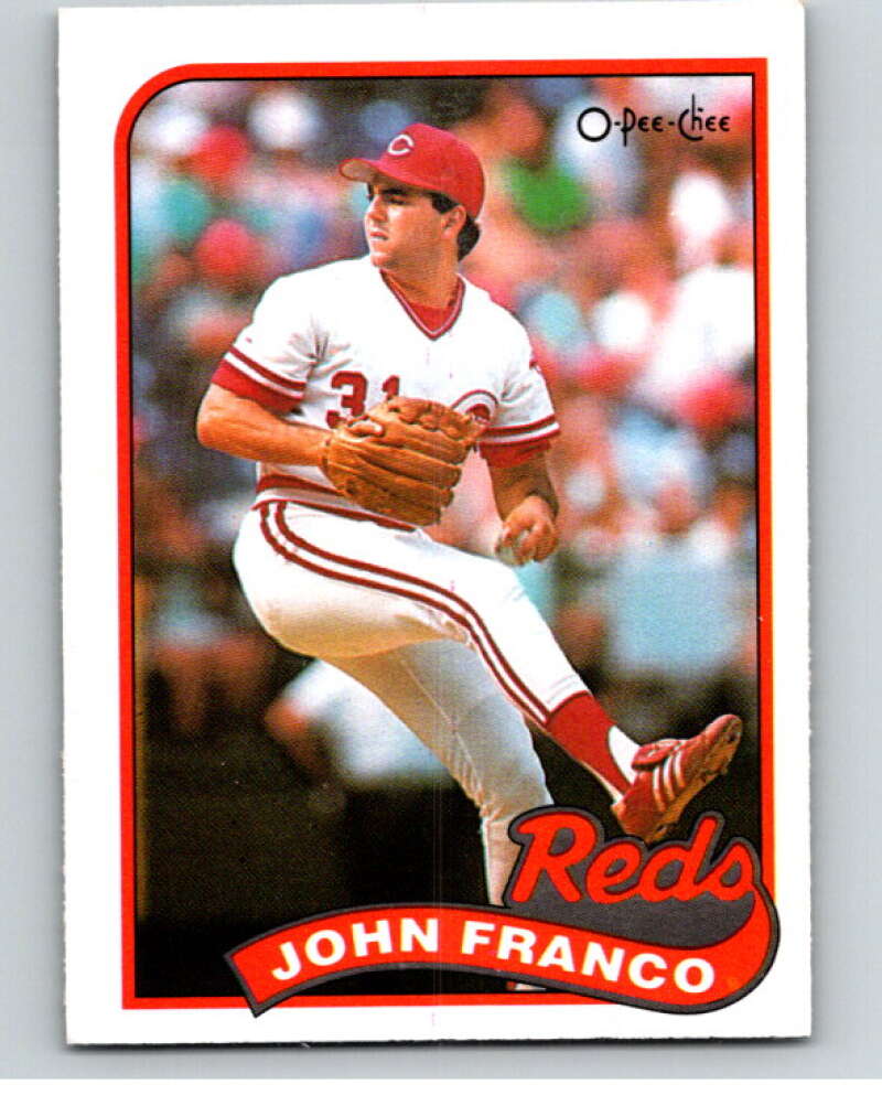 1989 O-Pee-Chee Baseball #290 John Franco  Cincinnati Reds  V95976 Image 1