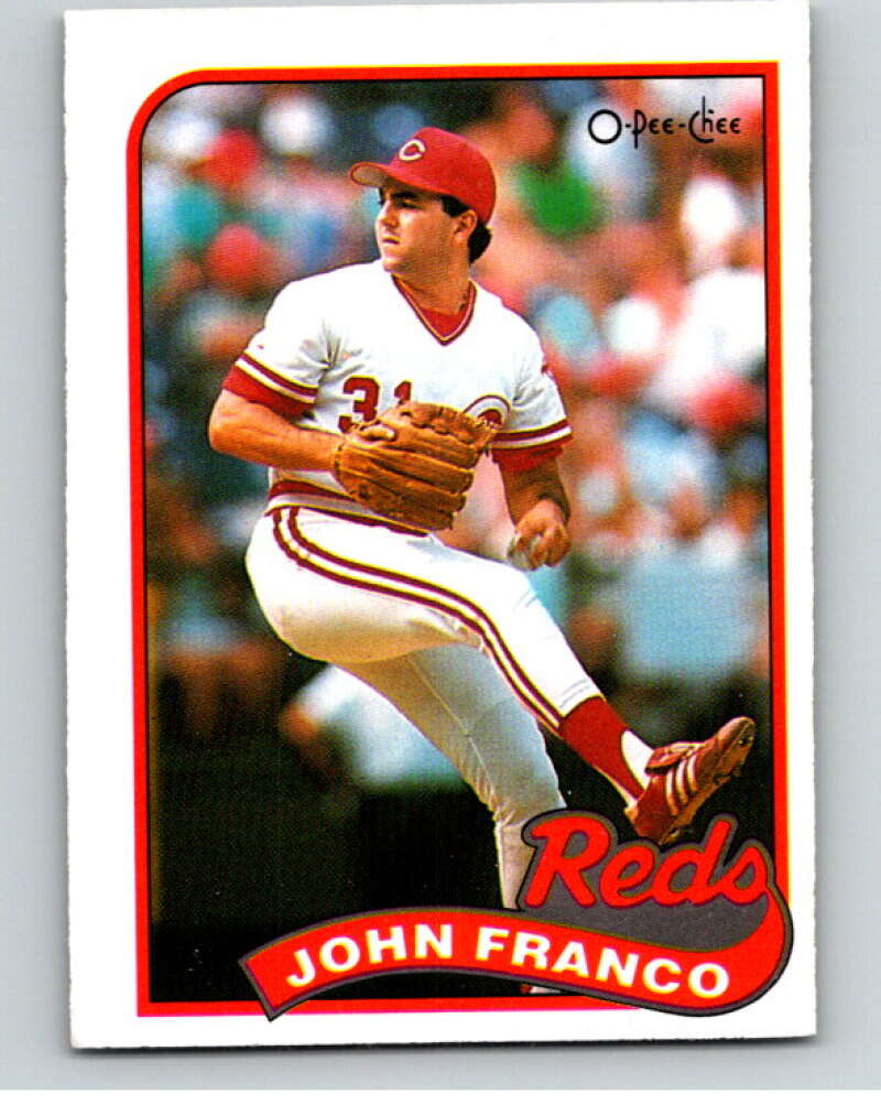 1989 O-Pee-Chee Baseball #290 John Franco  Cincinnati Reds  V95977 Image 1
