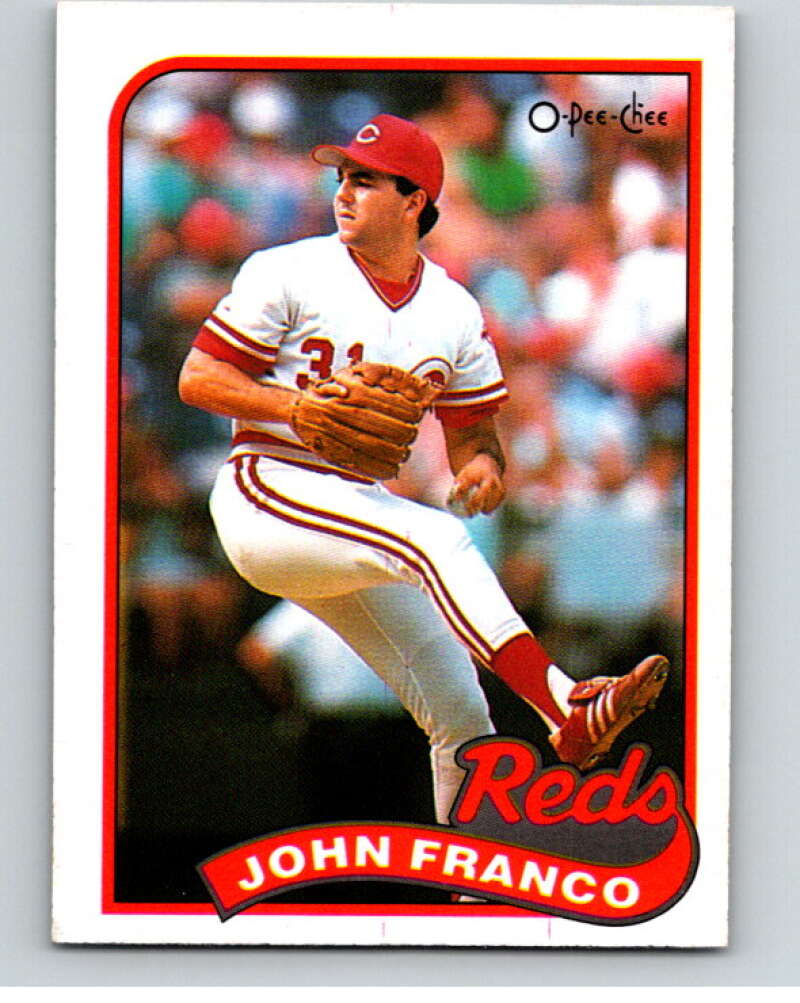 1989 O-Pee-Chee Baseball #290 John Franco  Cincinnati Reds  V95978 Image 1