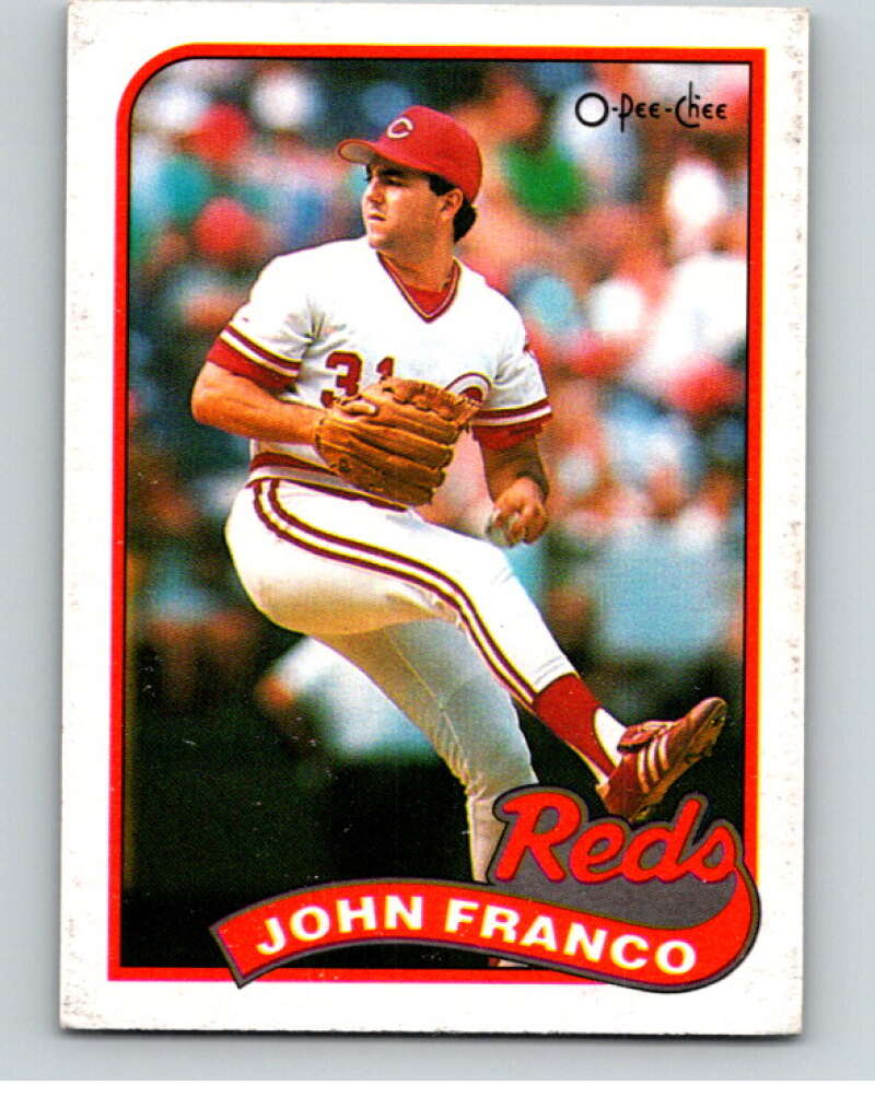 1989 O-Pee-Chee Baseball #290 John Franco  Cincinnati Reds  V95979 Image 1