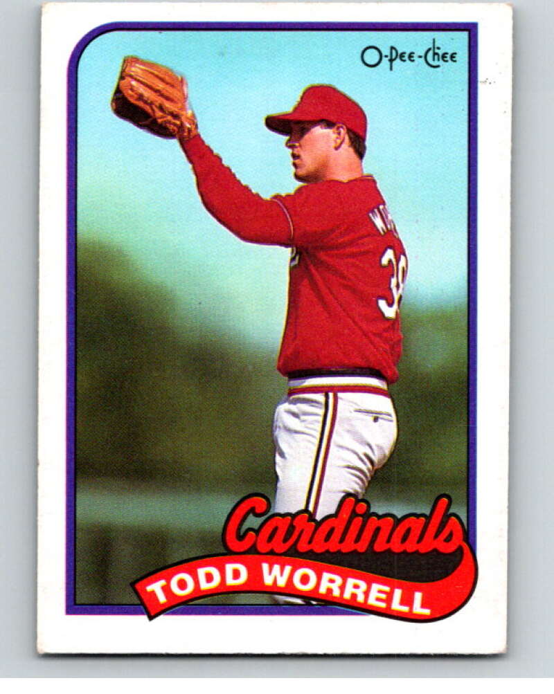 1989 O-Pee-Chee Baseball #291 Todd Worrell  St. Louis Cardinals  V95981 Image 1