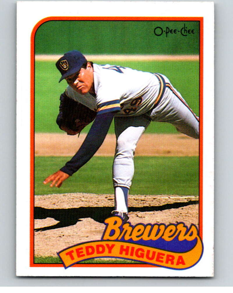 1989 O-Pee-Chee Baseball #292 Teddy Higuera  Milwaukee Brewers  V95982 Image 1