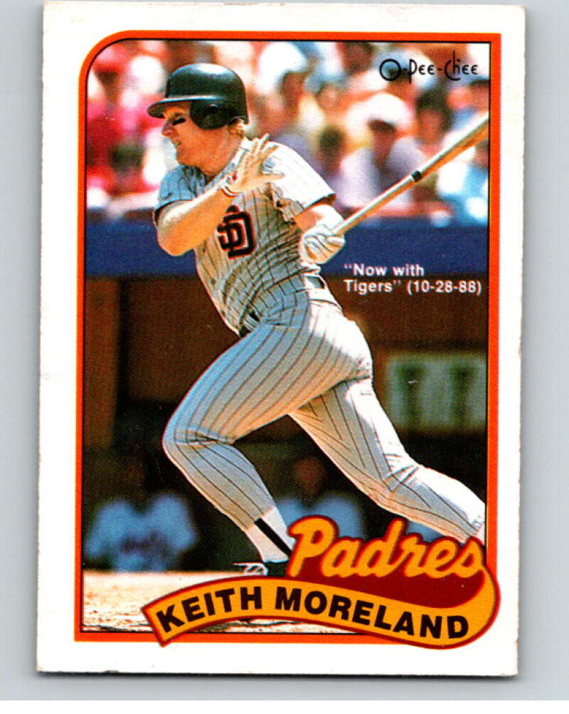 1989 O-Pee-Chee Baseball #293 Keith Moreland Tigers/Padres  V95985 Image 1