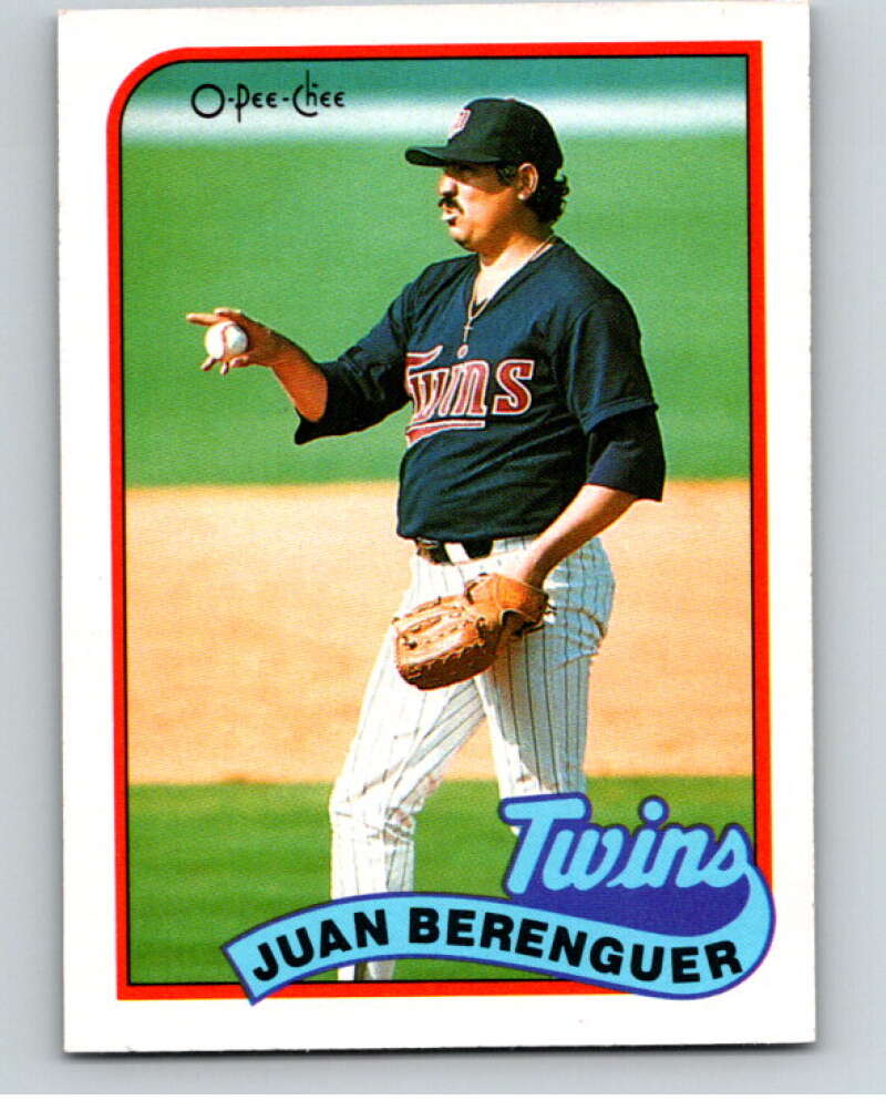 1989 O-Pee-Chee Baseball #294 Juan Berenguer  Minnesota Twins  V95988 Image 1