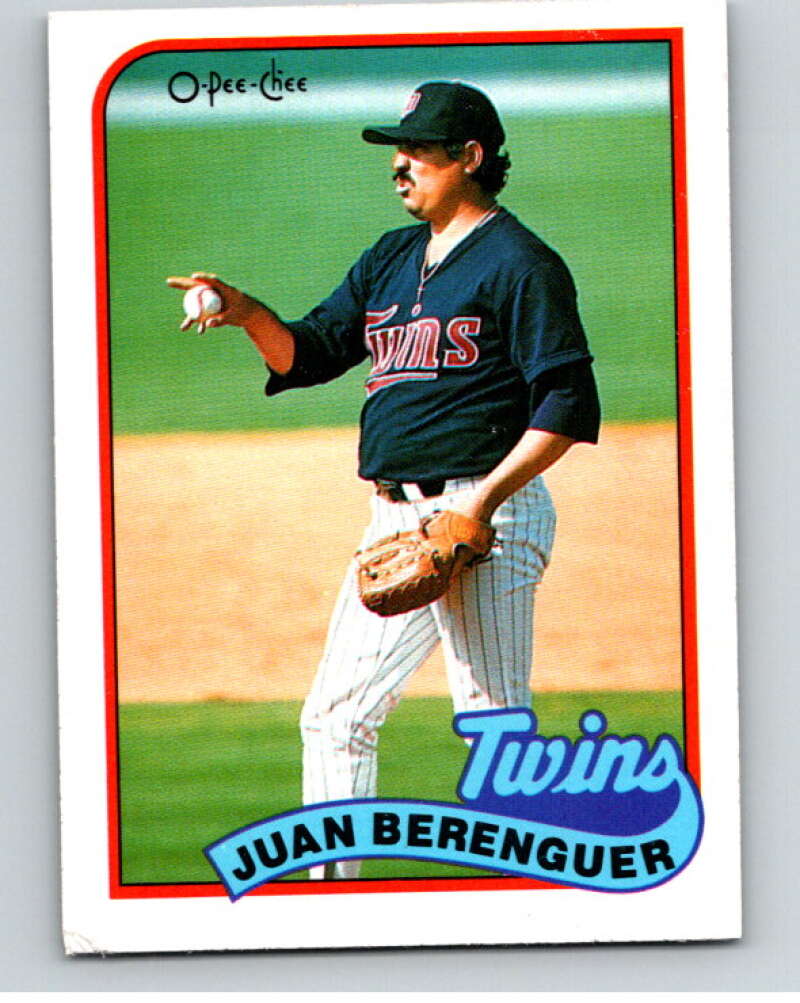 1989 O-Pee-Chee Baseball #294 Juan Berenguer  Minnesota Twins  V95989 Image 1