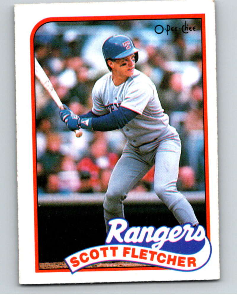 1989 O-Pee-Chee Baseball #295 Scott Fletcher  Texas Rangers  V95991 Image 1