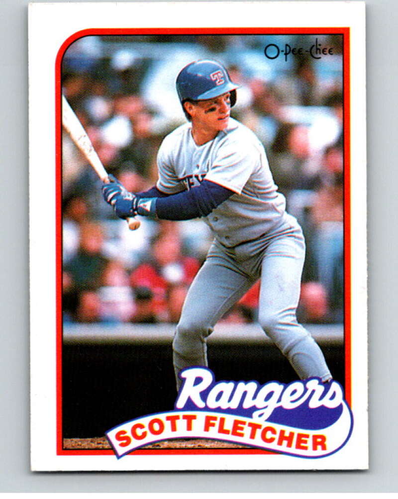 1989 O-Pee-Chee Baseball #295 Scott Fletcher  Texas Rangers  V95993 Image 1