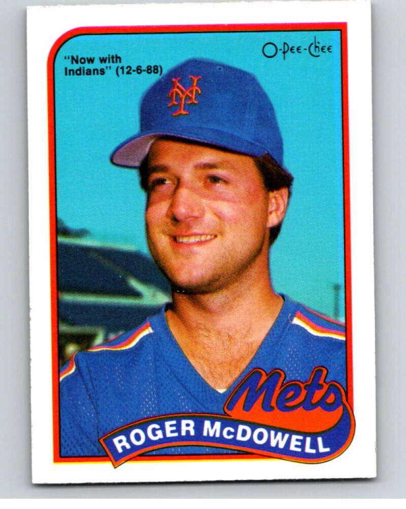 1989 O-Pee-Chee Baseball #296 Roger McDowell Phillies/Mets  V95996 Image 1