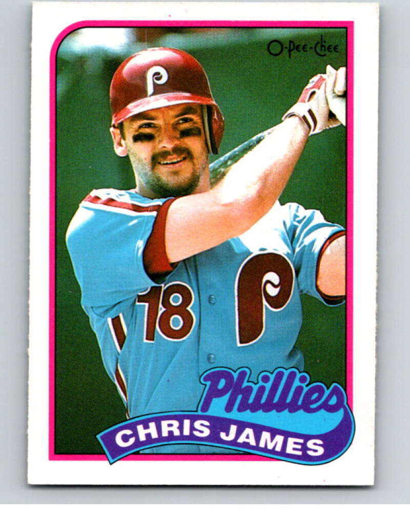 1989 O-Pee-Chee Baseball #298 Chris James  Philadelphia Phillies  V96001 Image 1