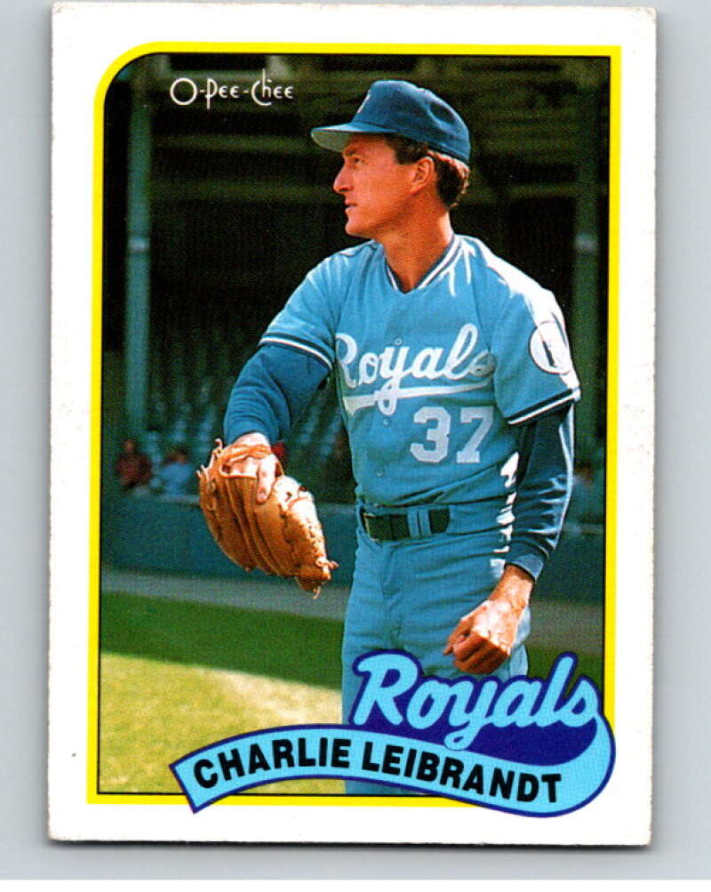 1989 O-Pee-Chee Baseball #301 Charlie Leibrandt  Kansas City Royals  V96004 Image 1