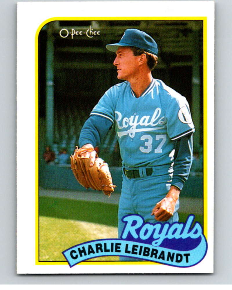 1989 O-Pee-Chee Baseball #301 Charlie Leibrandt  Kansas City Royals  V96005 Image 1