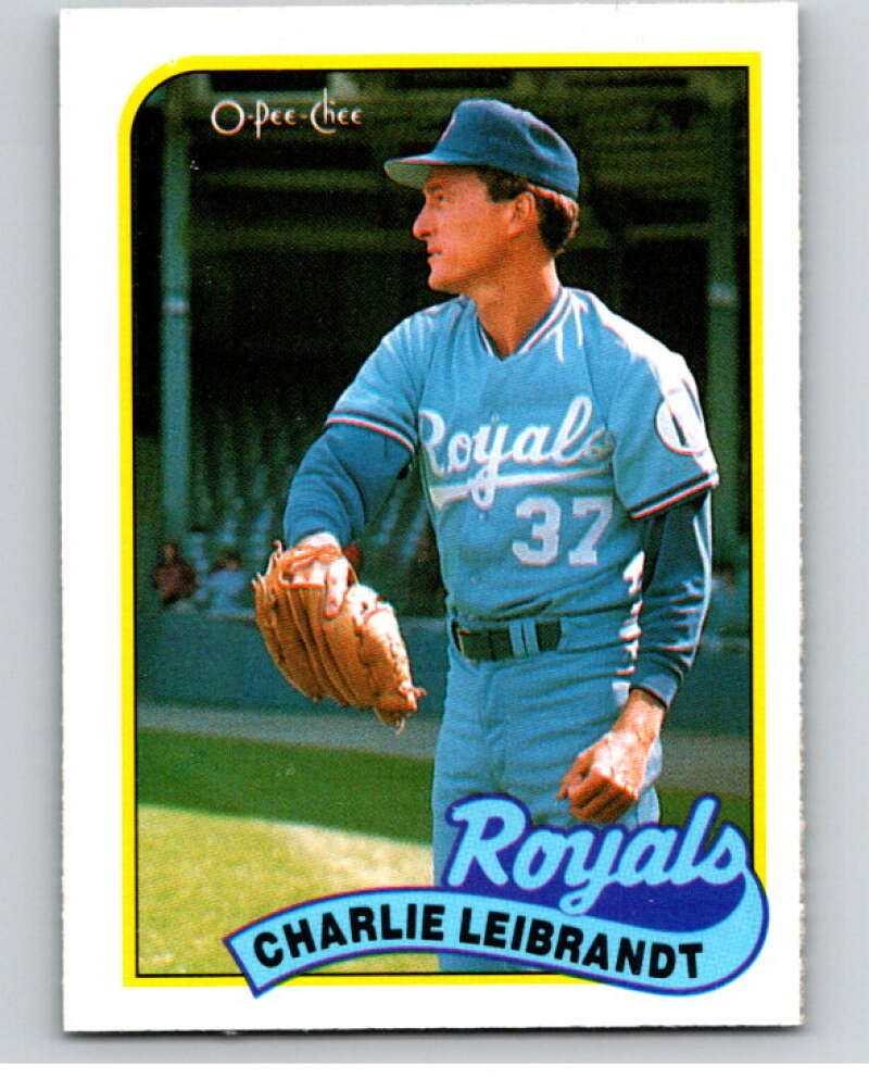 1989 O-Pee-Chee Baseball #301 Charlie Leibrandt  Kansas City Royals  V96006 Image 1