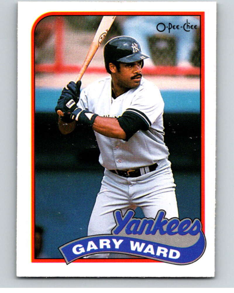 1989 O-Pee-Chee Baseball #302 Gary Ward  New York Yankees  V96007 Image 1