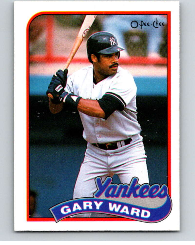 1989 O-Pee-Chee Baseball #302 Gary Ward  New York Yankees  V96008 Image 1