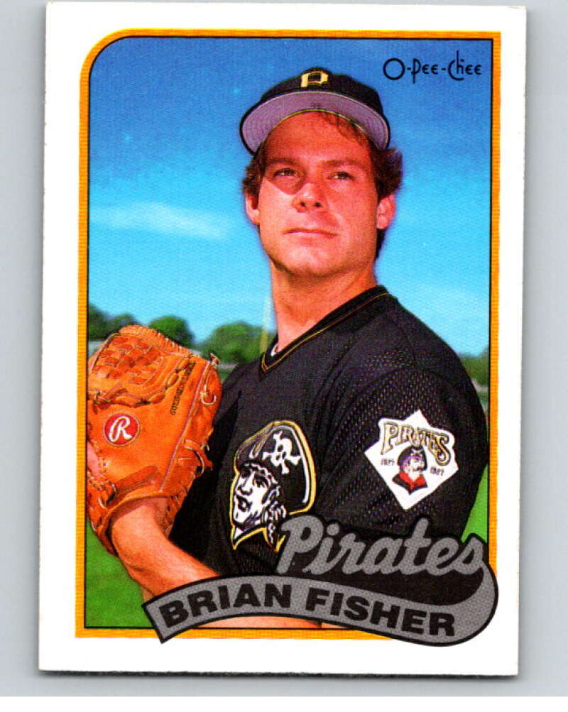 1989 O-Pee-Chee Baseball #303 Brian Fisher  Pittsburgh Pirates  V96010 Image 1