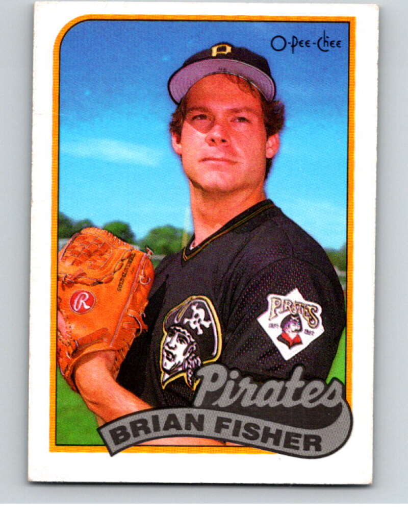 1989 O-Pee-Chee Baseball #303 Brian Fisher  Pittsburgh Pirates  V96011 Image 1