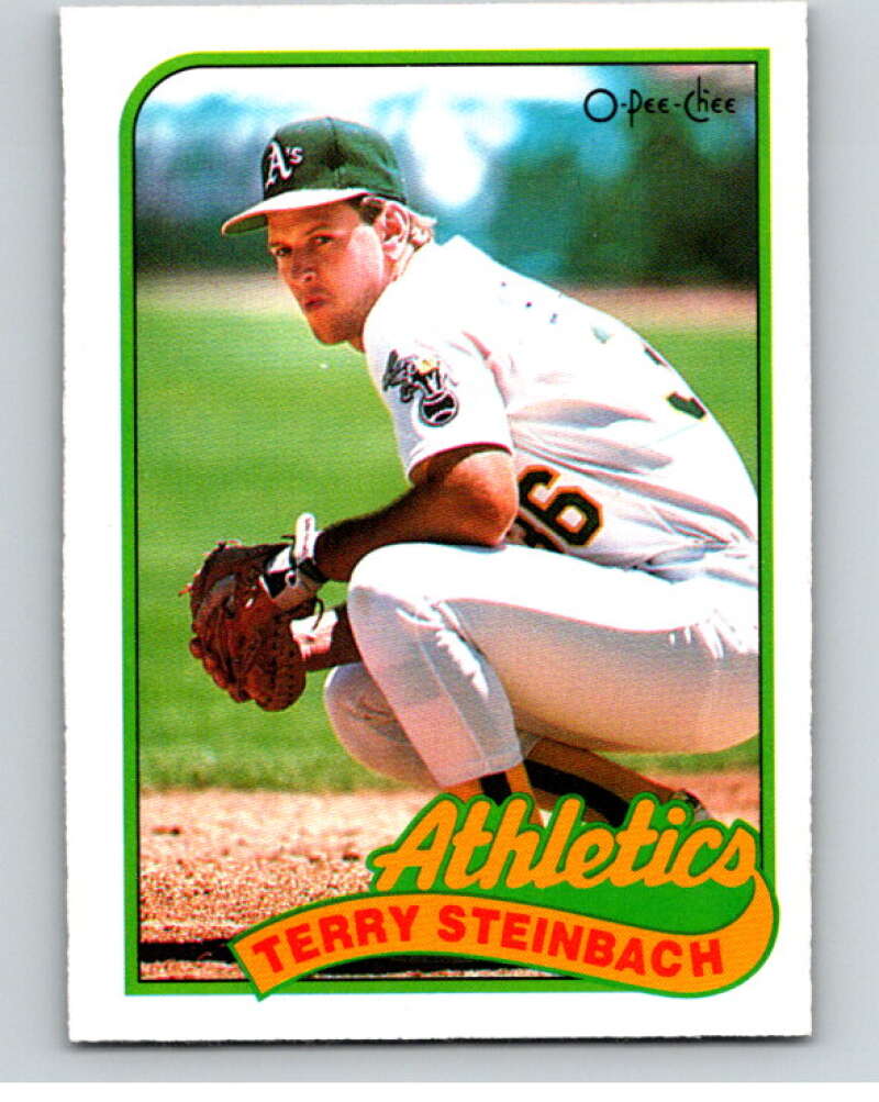 1989 O-Pee-Chee Baseball #304 Terry Steinbach  Oakland Athletics  V96014 Image 1