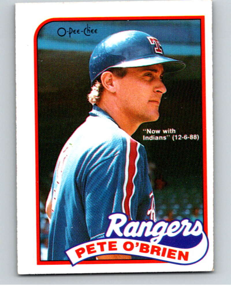 1989 O-Pee-Chee Baseball #314 Pete O'Brien Indians/Rangers  V96041 Image 1