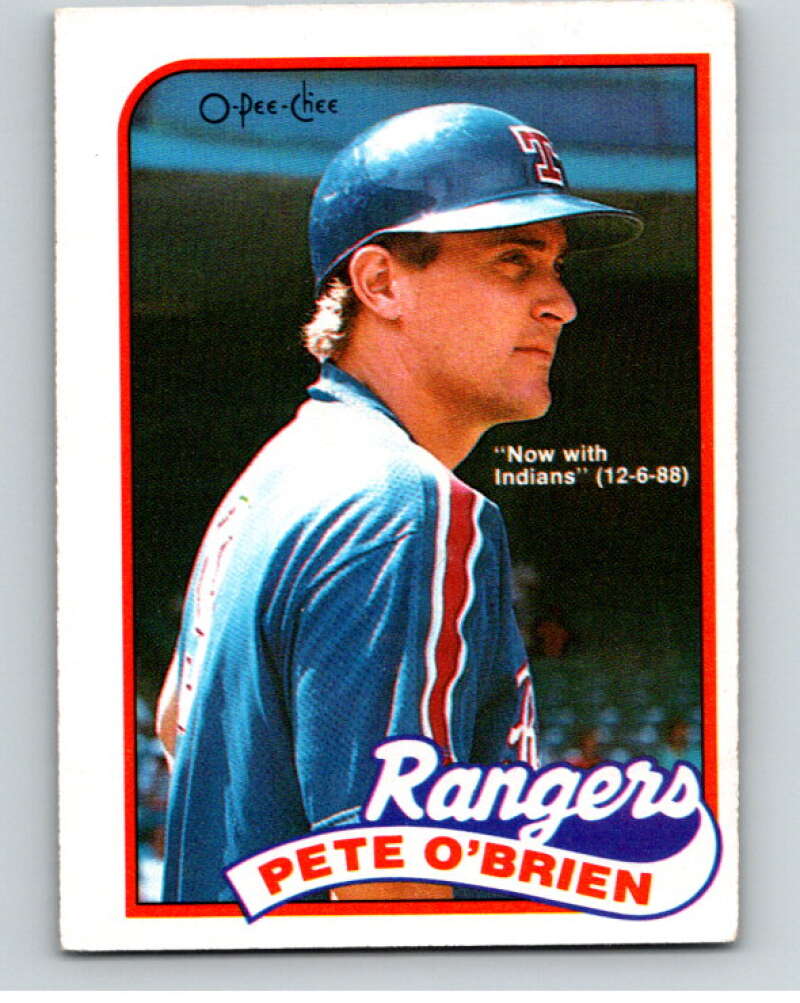 1989 O-Pee-Chee Baseball #314 Pete O'Brien Indians/Rangers  V96042 Image 1