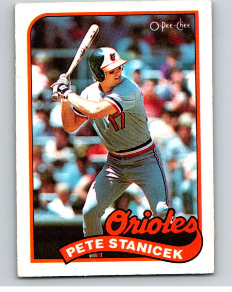 1989 O-Pee-Chee Baseball #317 Pete Stanicek  Baltimore Orioles  V96047 Image 1