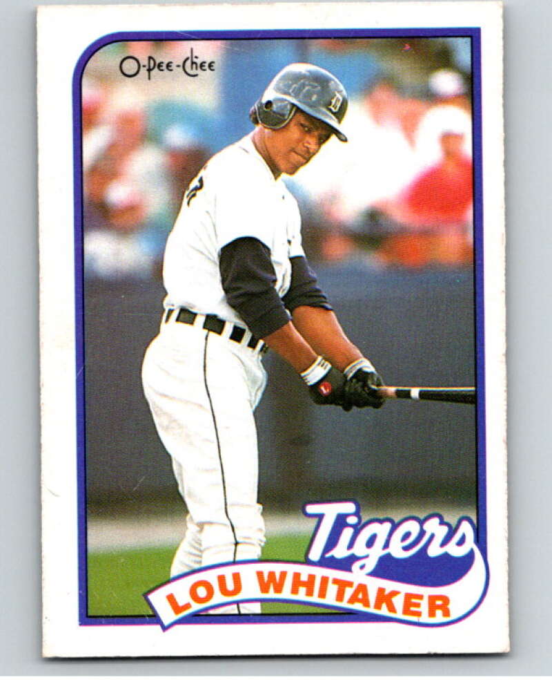 1989 O-Pee-Chee Baseball #320 Lou Whitaker  Detroit Tigers  V96056 Image 1