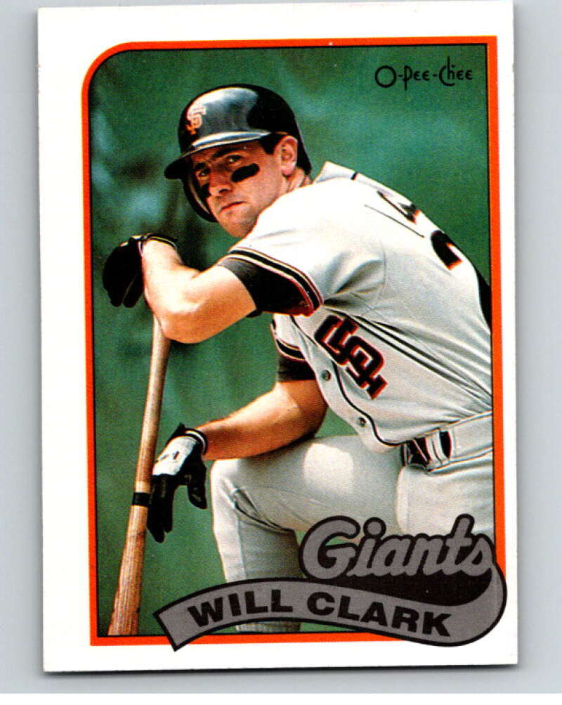 1989 O-Pee-Chee Baseball #321 Will Clark  San Francisco Giants  V96060 Image 1
