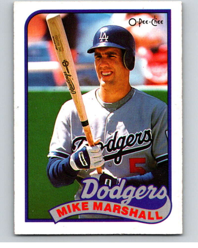 1989 O-Pee-Chee Baseball #323 Mike Marshall  Los Angeles Dodgers  V96063 Image 1