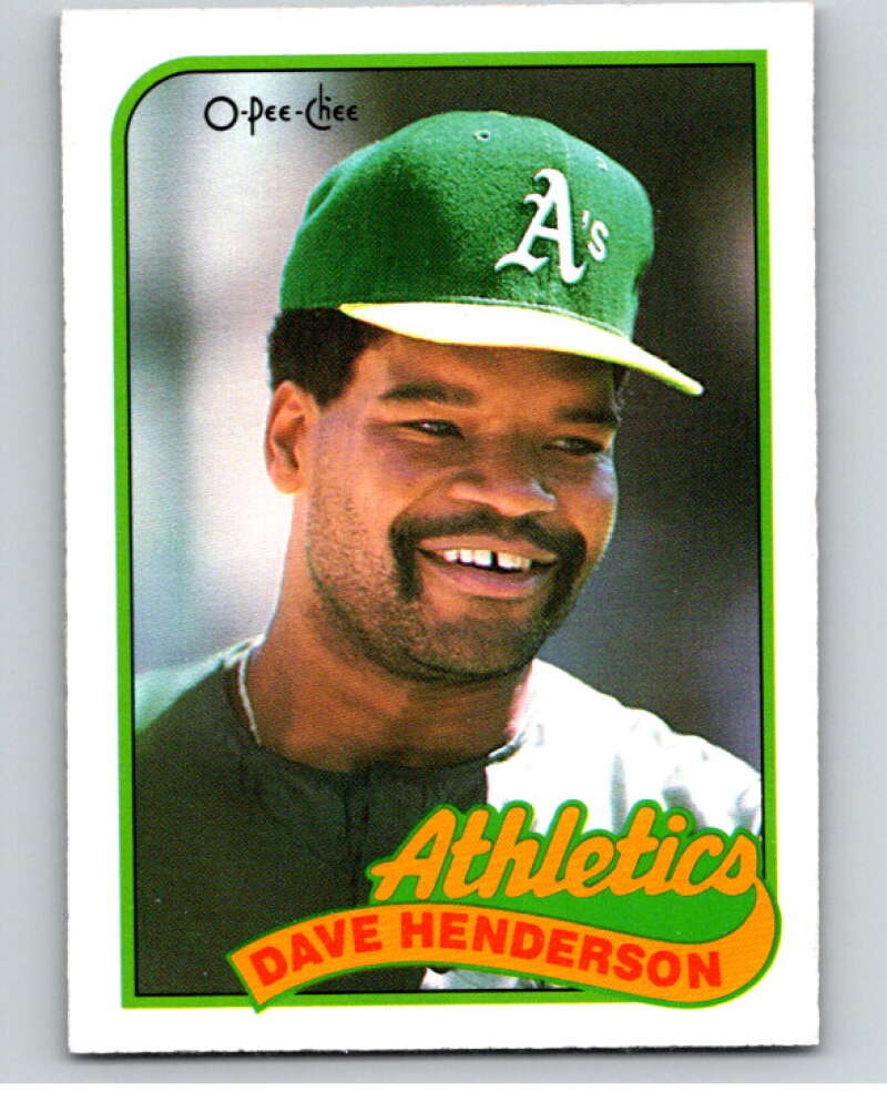 1989 O-Pee-Chee Baseball #327 Dave Henderson  Oakland Athletics  V96071 Image 1
