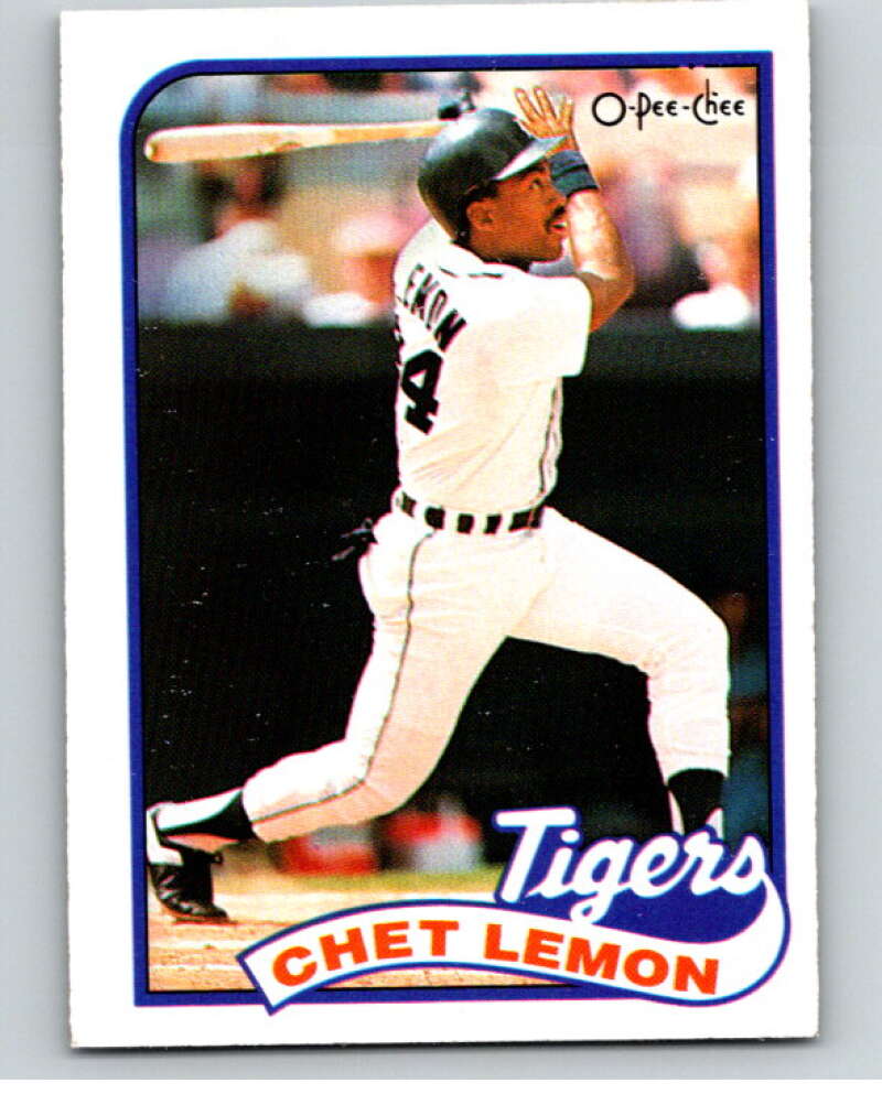 1989 O-Pee-Chee Baseball #328 Chet Lemon  Detroit Tigers  V96073 Image 1
