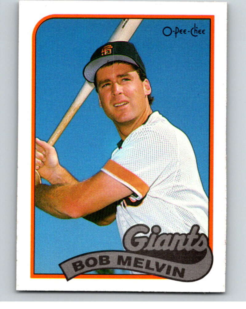 1989 O-Pee-Chee Baseball #329 Bob Melvin  San Francisco Giants  V96075 Image 1