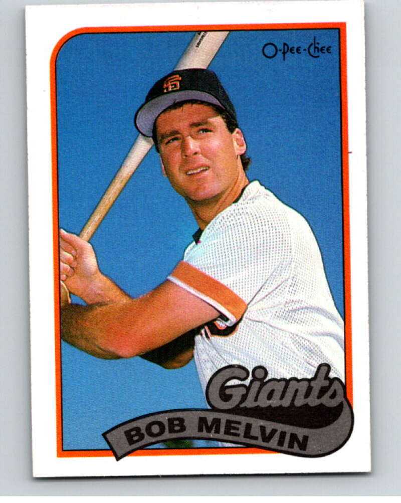 1989 O-Pee-Chee Baseball #329 Bob Melvin  San Francisco Giants  V96076 Image 1