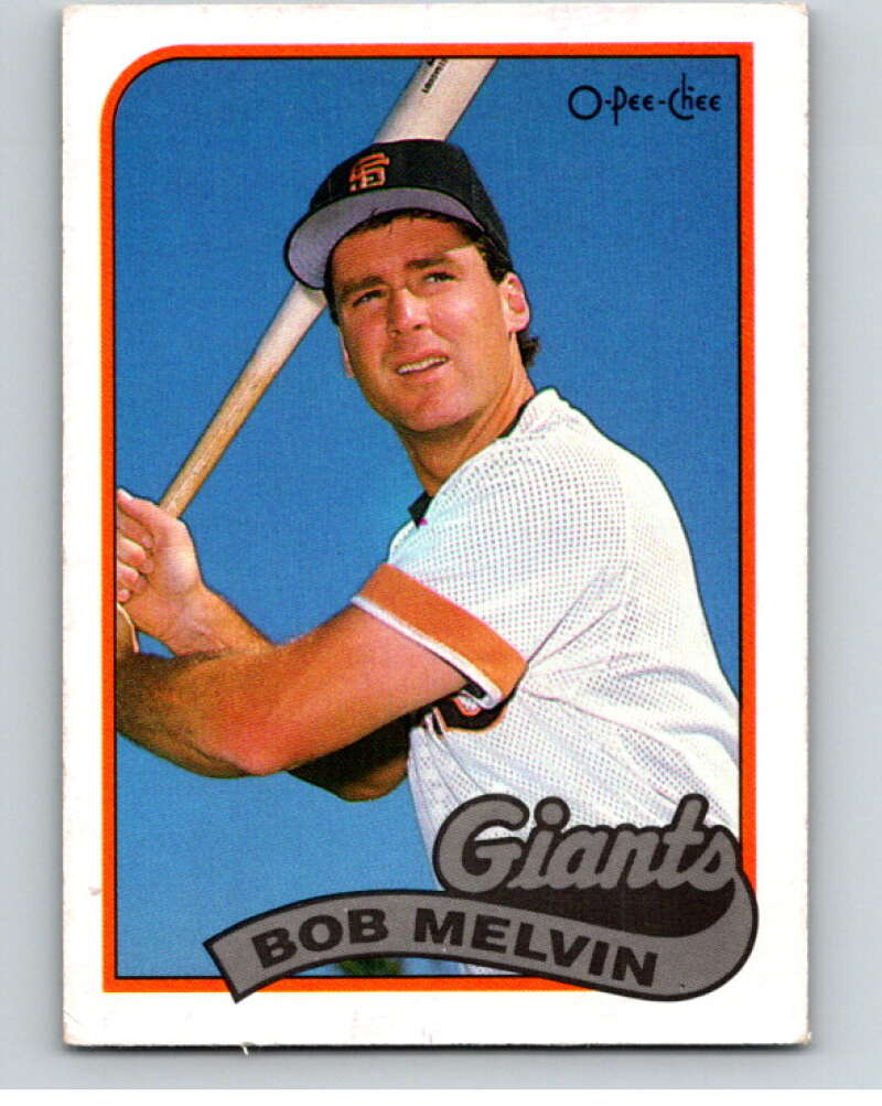1989 O-Pee-Chee Baseball #329 Bob Melvin  San Francisco Giants  V96077 Image 1