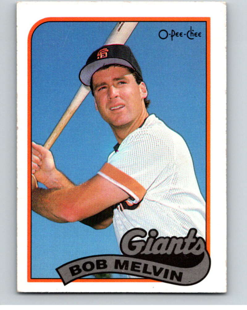 1989 O-Pee-Chee Baseball #329 Bob Melvin  San Francisco Giants  V96078 Image 1
