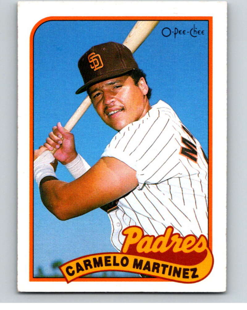 1989 O-Pee-Chee Baseball #332 Carmelo Martinez Padres  V96084 Image 1