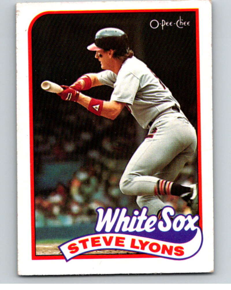 1989 O-Pee-Chee Baseball #334 Steve Lyons  Chicago White Sox  V96091 Image 1