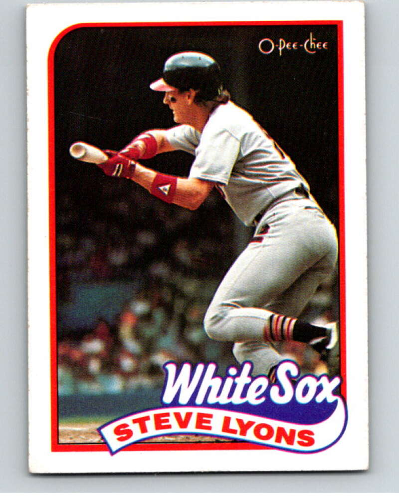 1989 O-Pee-Chee Baseball #334 Steve Lyons  Chicago White Sox  V96092 Image 1