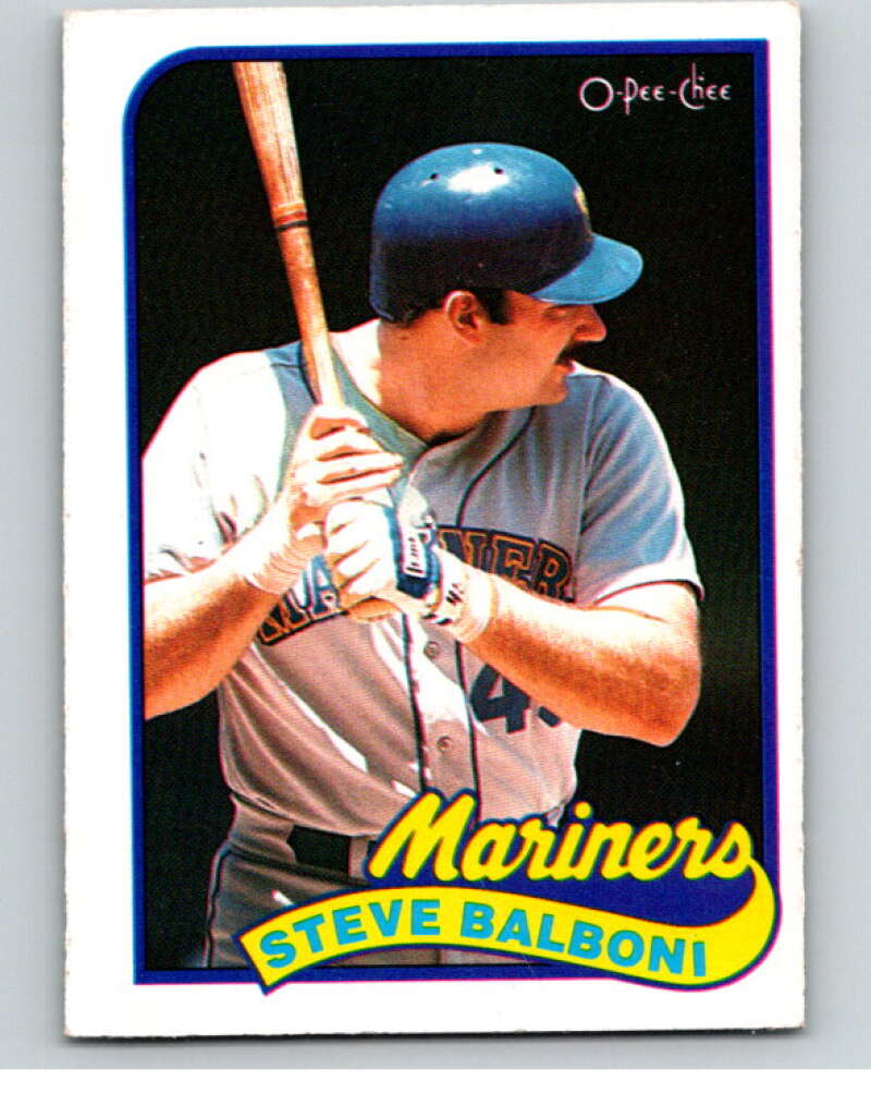 1989 O-Pee-Chee Baseball #336 Steve Balboni  Seattle Mariners  V96100 Image 1