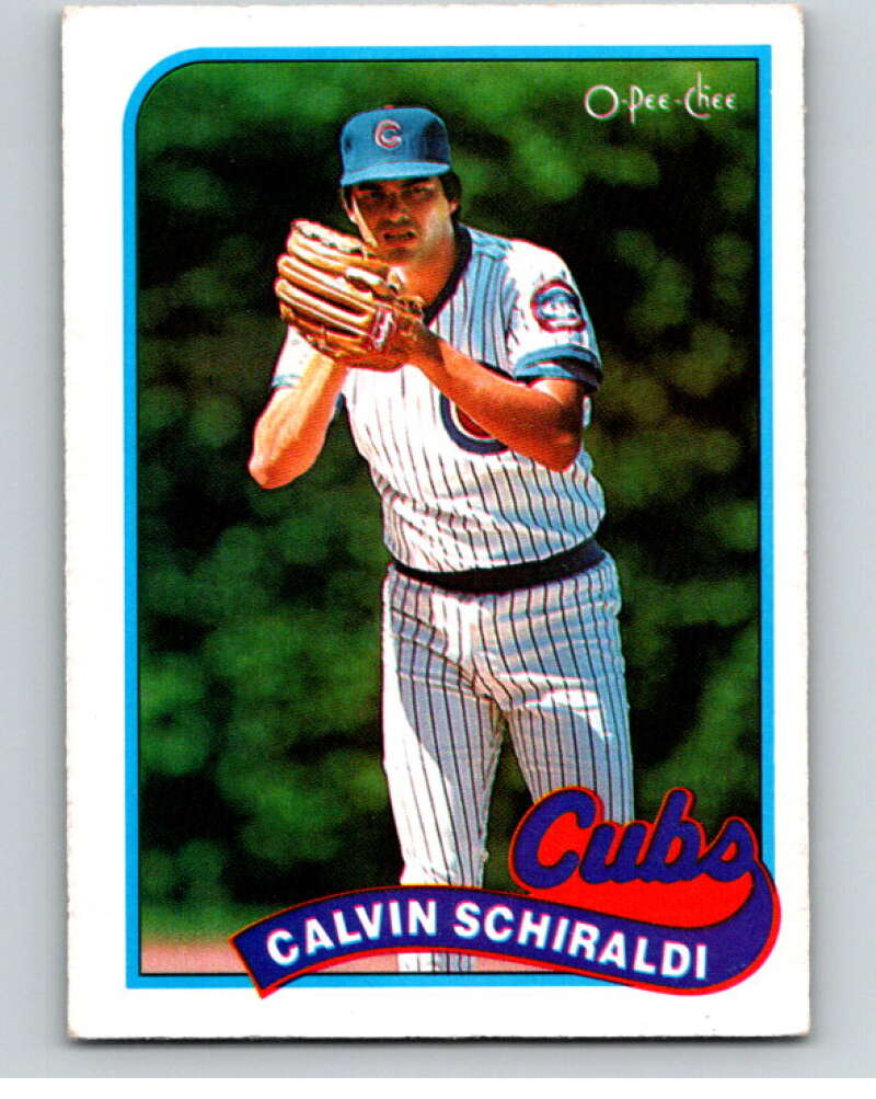 1989 O-Pee-Chee Baseball #337 Calvin Schiraldi  Chicago Cubs  V96102 Image 1